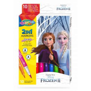 Pisaki dwustronne Colorino Disney Frozen II, 10 kolorów